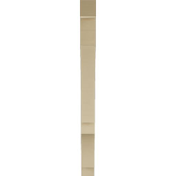 Ekena Millwork - BKTUR035X32X44BOA05RCPR - Timberthane Faux Wood Balboa Style Bracket, Block Ends, 3 1/2"W x 32"D x 44"H, Primed Tan