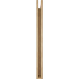 Ekena Millwork - BKTUR035X32X44BOA05RCPR - Timberthane Faux Wood Balboa Style Bracket, Block Ends, 3 1/2"W x 32"D x 44"H, Primed Tan