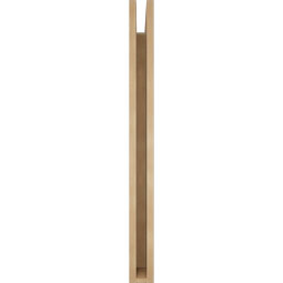 Ekena Millwork - BKTUR035X34X40BOA05RCPR - Timberthane Faux Wood Balboa Style Bracket, Block Ends, 3 1/2"W x 34"D x 40"H, Primed Tan