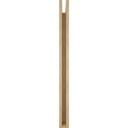 Ekena Millwork - BKTUR035X34X46BOA05RCPR - Timberthane Faux Wood Balboa Style Bracket, Block Ends, 3 1/2"W x 34"D x 46"H, Primed Tan