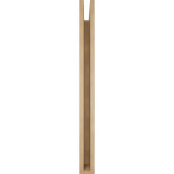 Ekena Millwork - BKTUR035X36X40BOA05RCPR - Timberthane Faux Wood Balboa Style Bracket, Block Ends, 3 1/2"W x 36"D x 40"H, Primed Tan