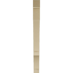 Ekena Millwork - BKTUR035X36X42BOA05RCPR - Timberthane Faux Wood Balboa Style Bracket, Block Ends, 3 1/2"W x 36"D x 42"H, Primed Tan