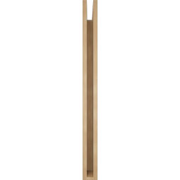 Ekena Millwork - BKTUR035X36X42BOA05RCPR - Timberthane Faux Wood Balboa Style Bracket, Block Ends, 3 1/2"W x 36"D x 42"H, Primed Tan