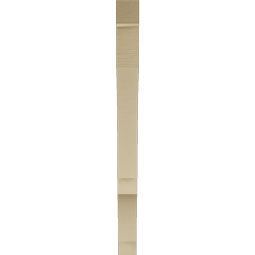 Ekena Millwork - BKTUR035X36X44BOA05RCPR - Timberthane Faux Wood Balboa Style Bracket, Block Ends, 3 1/2"W x 36"D x 44"H, Primed Tan