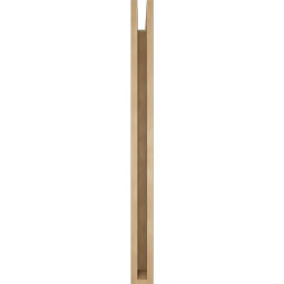 Ekena Millwork - BKTUR035X36X44BOA05RCPR - Timberthane Faux Wood Balboa Style Bracket, Block Ends, 3 1/2"W x 36"D x 44"H, Primed Tan