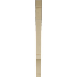 Ekena Millwork - BKTUR035X36X48BOA05RCPR - Timberthane Faux Wood Balboa Style Bracket, Block Ends, 3 1/2"W x 36"D x 48"H, Primed Tan