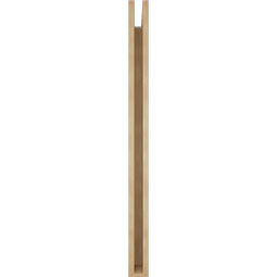 Ekena Millwork - BKTUR035X36X48BOA05RCPR - Timberthane Faux Wood Balboa Style Bracket, Block Ends, 3 1/2"W x 36"D x 48"H, Primed Tan