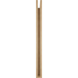 Ekena Millwork - BKTUR035X38X46BOA05RCPR - Timberthane Faux Wood Balboa Style Bracket, Block Ends, 3 1/2"W x 38"D x 46"H, Primed Tan