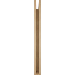 Ekena Millwork - BKTUR035X40X40BOA05RCPR - Timberthane Faux Wood Balboa Style Bracket, Block Ends, 3 1/2"W x 40"D x 40"H, Primed Tan