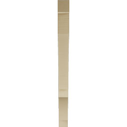 Ekena Millwork - BKTUR035X40X44BOA05RCPR - Timberthane Faux Wood Balboa Style Bracket, Block Ends, 3 1/2"W x 40"D x 44"H, Primed Tan