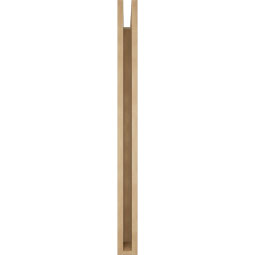 Ekena Millwork - BKTUR035X40X44BOA05RCPR - Timberthane Faux Wood Balboa Style Bracket, Block Ends, 3 1/2"W x 40"D x 44"H, Primed Tan