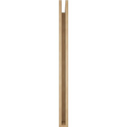 Ekena Millwork - BKTUR035X40X48BOA05RCPR - Timberthane Faux Wood Balboa Style Bracket, Block Ends, 3 1/2"W x 40"D x 48"H, Primed Tan
