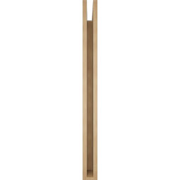 Ekena Millwork - BKTUR035X42X42BOA05RCPR - Timberthane Faux Wood Balboa Style Bracket, Block Ends, 3 1/2"W x 42"D x 42"H, Primed Tan