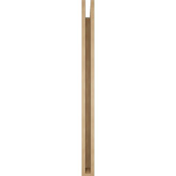 Ekena Millwork - BKTUR035X42X48BOA05RCPR - Timberthane Faux Wood Balboa Style Bracket, Block Ends, 3 1/2"W x 42"D x 48"H, Primed Tan