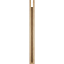 Ekena Millwork - BKTUR035X44X44BOA05RCPR - Timberthane Faux Wood Balboa Style Bracket, Block Ends, 3 1/2"W x 44"D x 44"H, Primed Tan