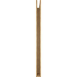 Ekena Millwork - BKTUR035X44X48BOA05RCPR - Timberthane Faux Wood Balboa Style Bracket, Block Ends, 3 1/2"W x 44"D x 48"H, Primed Tan