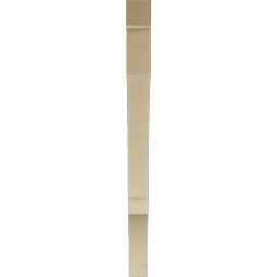 Ekena Millwork - BKTUR035X46X46BOA05RCPR - Timberthane Faux Wood Balboa Style Bracket, Block Ends, 3 1/2"W x 46"D x 46"H, Primed Tan