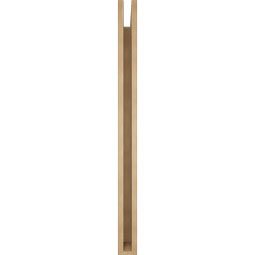 Ekena Millwork - BKTUR035X46X46BOA05RCPR - Timberthane Faux Wood Balboa Style Bracket, Block Ends, 3 1/2"W x 46"D x 46"H, Primed Tan