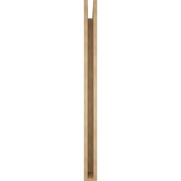 Ekena Millwork - BKTUR035X48X48BOA05RCPR - Timberthane Faux Wood Balboa Style Bracket, Block Ends, 3 1/2"W x 48"D x 48"H, Primed Tan