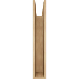 Ekena Millwork - BKTUR055X20X32BOA05RCPR - Timberthane Faux Wood Balboa Style Bracket, Block Ends, 5 1/2"W x 20"D x 32"H, Primed Tan