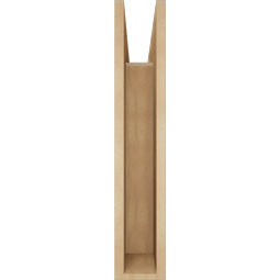 Ekena Millwork - BKTUR055X22X30BOA05RCPR - Timberthane Faux Wood Balboa Style Bracket, Block Ends, 5 1/2"W x 22"D x 30"H, Primed Tan