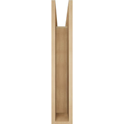 Ekena Millwork - BKTUR055X24X32BOA05RCPR - Timberthane Faux Wood Balboa Style Bracket, Block Ends, 5 1/2"W x 24"D x 32"H, Primed Tan