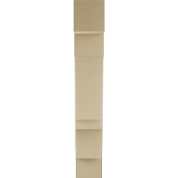 Ekena Millwork - BKTUR055X24X36BOA05RCPR - Timberthane Faux Wood Balboa Style Bracket, Block Ends, 5 1/2"W x 24"D x 36"H, Primed Tan