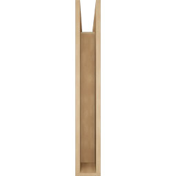 Ekena Millwork - BKTUR055X26X38BOA05RCPR - Timberthane Faux Wood Balboa Style Bracket, Block Ends, 5 1/2"W x 26"D x 38"H, Primed Tan