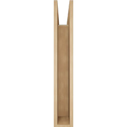 Ekena Millwork - BKTUR055X30X36BOA05RCPR - Timberthane Faux Wood Balboa Style Bracket, Block Ends, 5 1/2"W x 30"D x 36"H, Primed Tan