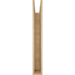 Ekena Millwork - BKTUR055X30X42BOA05RCPR - Timberthane Faux Wood Balboa Style Bracket, Block Ends, 5 1/2"W x 30"D x 42"H, Primed Tan