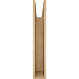 Ekena Millwork - BKTUR055X32X32BOA05RCPR - Timberthane Faux Wood Balboa Style Bracket, Block Ends, 5 1/2"W x 32"D x 32"H, Primed Tan