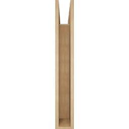 Ekena Millwork - BKTUR055X32X38BOA05RCPR - Timberthane Faux Wood Balboa Style Bracket, Block Ends, 5 1/2"W x 32"D x 38"H, Primed Tan