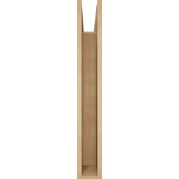Ekena Millwork - BKTUR055X32X40BOA05RCPR - Timberthane Faux Wood Balboa Style Bracket, Block Ends, 5 1/2"W x 32"D x 40"H, Primed Tan