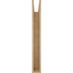 Ekena Millwork - BKTUR055X32X44BOA05RCPR - Timberthane Faux Wood Balboa Style Bracket, Block Ends, 5 1/2"W x 32"D x 44"H, Primed Tan