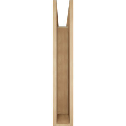Ekena Millwork - BKTUR055X34X34BOA05RCPR - Timberthane Faux Wood Balboa Style Bracket, Block Ends, 5 1/2"W x 34"D x 34"H, Primed Tan