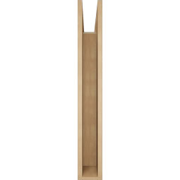 Ekena Millwork - BKTUR055X34X40BOA05RCPR - Timberthane Faux Wood Balboa Style Bracket, Block Ends, 5 1/2"W x 34"D x 40"H, Primed Tan