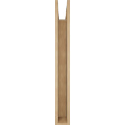 Ekena Millwork - BKTUR055X34X46BOA05RCPR - Timberthane Faux Wood Balboa Style Bracket, Block Ends, 5 1/2"W x 34"D x 46"H, Primed Tan