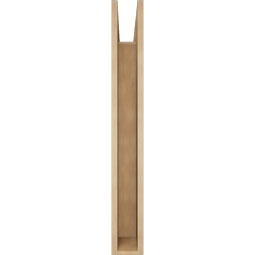 Ekena Millwork - BKTUR055X36X44BOA05RCPR - Timberthane Faux Wood Balboa Style Bracket, Block Ends, 5 1/2"W x 36"D x 44"H, Primed Tan