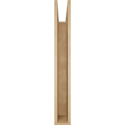 Ekena Millwork - BKTUR055X38X42BOA05RCPR - Timberthane Faux Wood Balboa Style Bracket, Block Ends, 5 1/2"W x 38"D x 42"H, Primed Tan