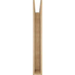 Ekena Millwork - BKTUR055X38X44BOA05RCPR - Timberthane Faux Wood Balboa Style Bracket, Block Ends, 5 1/2"W x 38"D x 44"H, Primed Tan