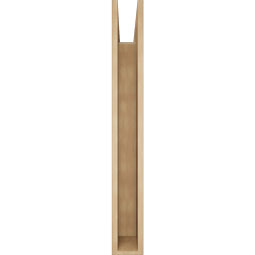 Ekena Millwork - BKTUR055X40X44BOA05RCPR - Timberthane Faux Wood Balboa Style Bracket, Block Ends, 5 1/2"W x 40"D x 44"H, Primed Tan