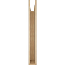 Ekena Millwork - BKTUR055X44X44BOA05RCPR - Timberthane Faux Wood Balboa Style Bracket, Block Ends, 5 1/2"W x 44"D x 44"H, Primed Tan