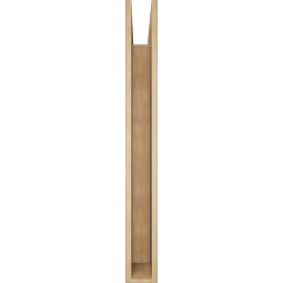 Ekena Millwork - BKTUR055X48X48BOA05RCPR - Timberthane Faux Wood Balboa Style Bracket, Block Ends, 5 1/2"W x 48"D x 48"H, Primed Tan