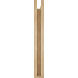 Ekena Millwork - BKTUR0352X16X28BOA05RCPR - Timberthane Faux Wood Balboa Style Bracket w/ Offset Brace, Block Ends, 3 1/2"W x 16"D x 28"H, Primed Tan