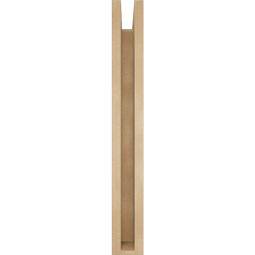 Ekena Millwork - BKTUR0352X20X28BOA05RCPR - Timberthane Faux Wood Balboa Style Bracket w/ Offset Brace, Block Ends, 3 1/2"W x 20"D x 28"H, Primed Tan