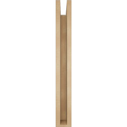 Ekena Millwork - BKTUR0352X24X28BOA05RCPR - Timberthane Faux Wood Balboa Style Bracket w/ Offset Brace, Block Ends, 3 1/2"W x 24"D x 28"H, Primed Tan