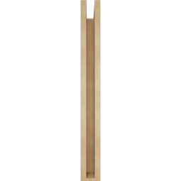 Ekena Millwork - BKTUR0352X24X32BOA05RCPR - Timberthane Faux Wood Balboa Style Bracket w/ Offset Brace, Block Ends, 3 1/2"W x 24"D x 32"H, Primed Tan