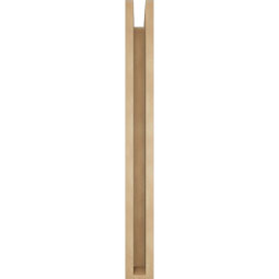 Ekena Millwork - BKTUR0352X26X34BOA05RCPR - Timberthane Faux Wood Balboa Style Bracket w/ Offset Brace, Block Ends, 3 1/2"W x 26"D x 34"H, Primed Tan