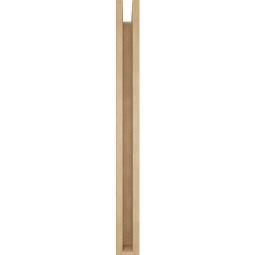 Ekena Millwork - BKTUR0352X26X38BOA05RCPR - Timberthane Faux Wood Balboa Style Bracket w/ Offset Brace, Block Ends, 3 1/2"W x 26"D x 38"H, Primed Tan