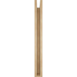 Ekena Millwork - BKTUR0352X30X34BOA05RCPR - Timberthane Faux Wood Balboa Style Bracket w/ Offset Brace, Block Ends, 3 1/2"W x 30"D x 34"H, Primed Tan